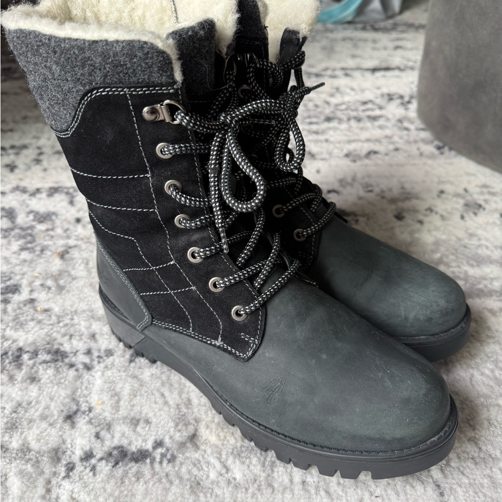 Bos. & Co. Black and Gray Winter Boots